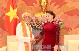Chủ tịch Quốc hội tiếp Chủ tịch Ủy ban Đoàn kết Ấn Độ - Việt Nam bang Tây Bengal 